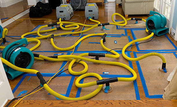 Professional Burst Pipe Water Damage technician working in Highland, CA